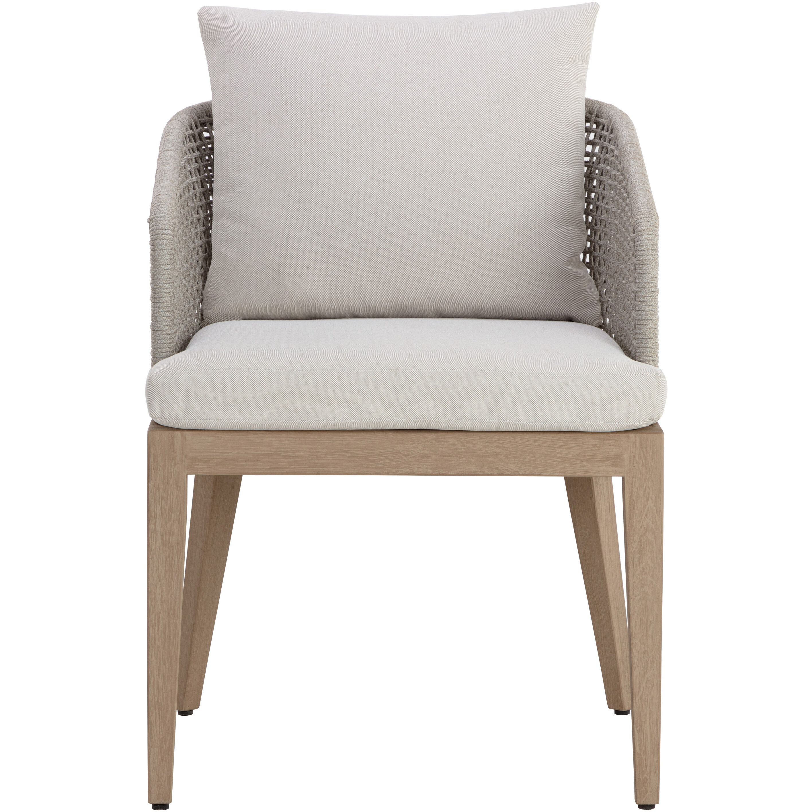 Capri Drift Brown / Palazzo Cream Outdoor Dining Armchair